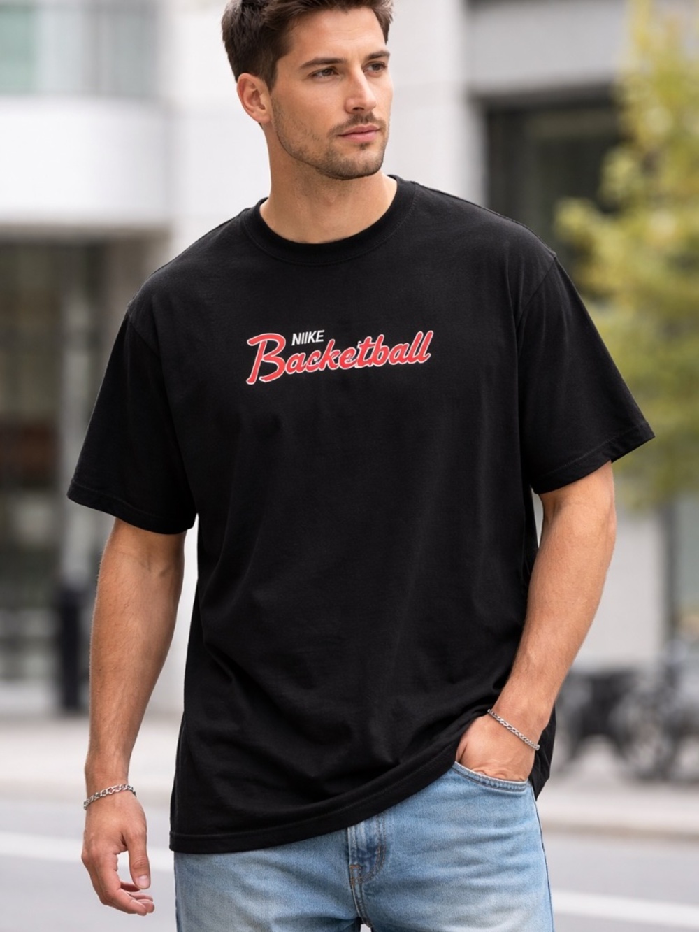 Nike 90’s Script Men's Basketball Short-Sleeve T-Shirt (Style: DJ1552-010)